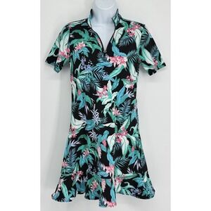 Tommy Bahama XS Golf Tropical Print Dress Hawaiian Resort Active Tennis
